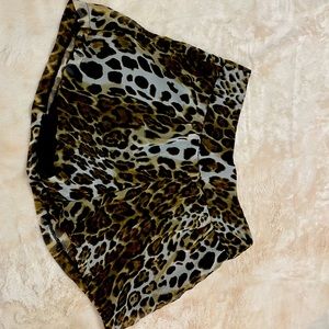 Animal print shorts size 6